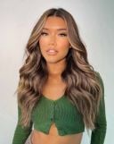 18" Double Hair Set Clip-In Extensions - Mocha Melt thumbnail
