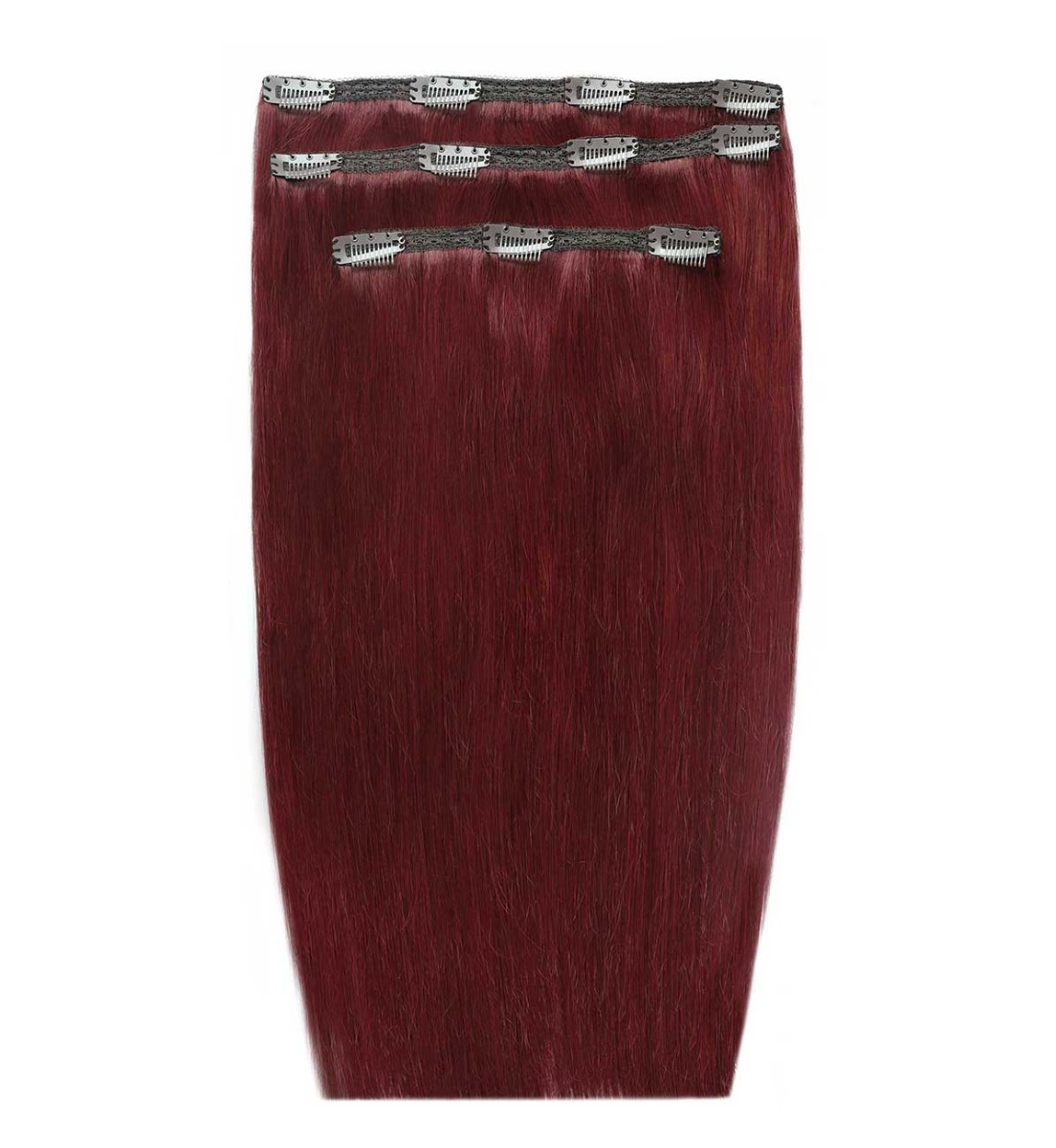 Beauty Works 18 Deluxe Remy Instant Clip-In Hair Extensions - Cherry