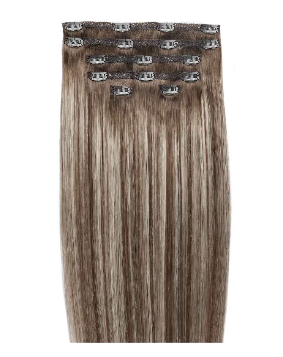 18 Double Hair Set Clip-In Extensions - Amalfi Blonde"