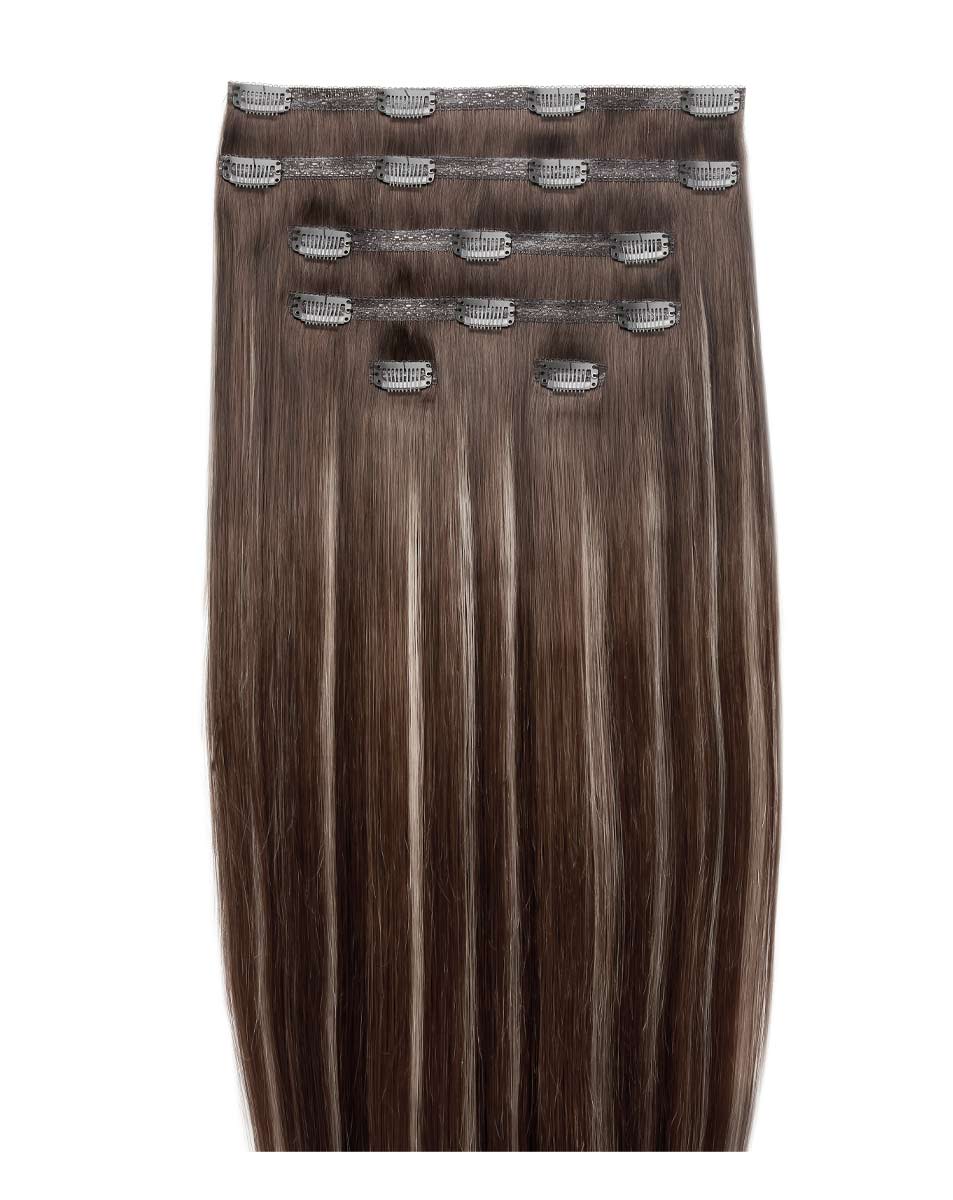 18 Double Hair Set Clip-In Extensions - Sorrento Bronde"