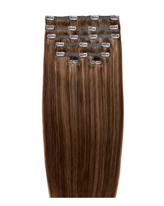 26 Double Hair Set Clip-In Extensions - Honeycomb"