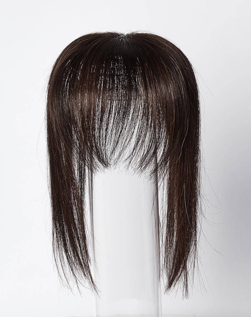 Beauty Works x Huda Barely There® Bangs Clip-In Mini Fringe - Dark Chocolate