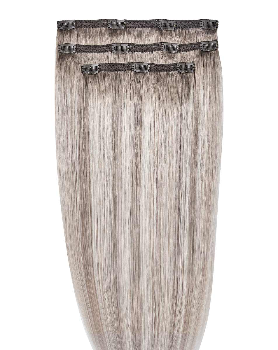 20 Deluxe Remy Instant Clip-In Hair Extensions - Frosted Blonde