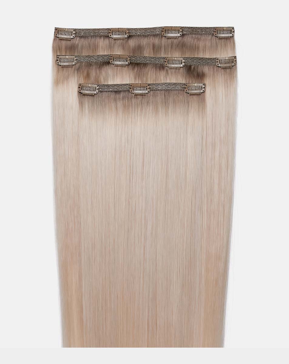 18" Deluxe Remy Instant Clip-In Hair Extensions - Molly-Mae Glacier Blonde