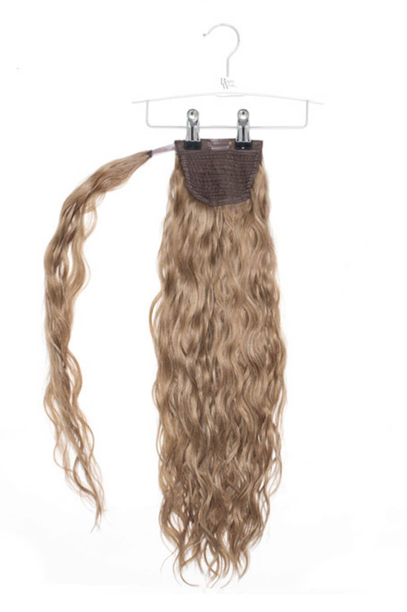 20 Clip-in Beach Wave Invisi® Ponytail - Honey Blonde