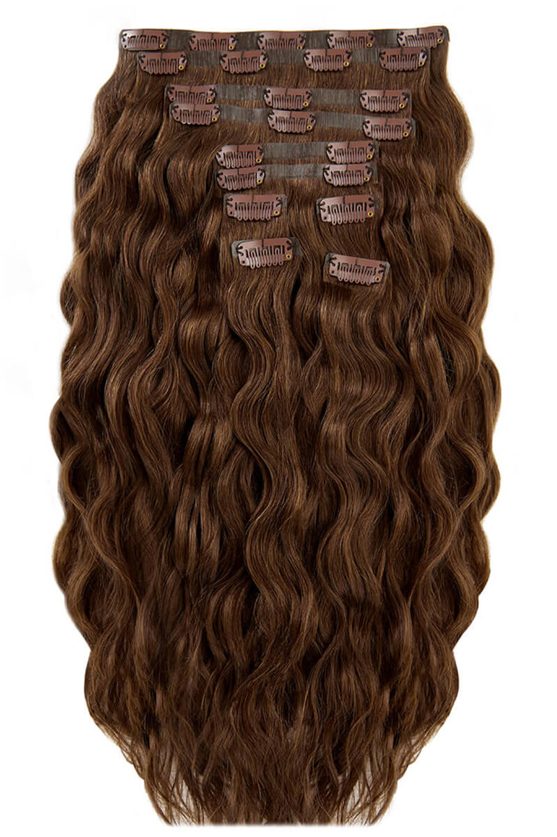 22 Inch Beach Wave Double Hair Set Hot Toffee Beauty Works