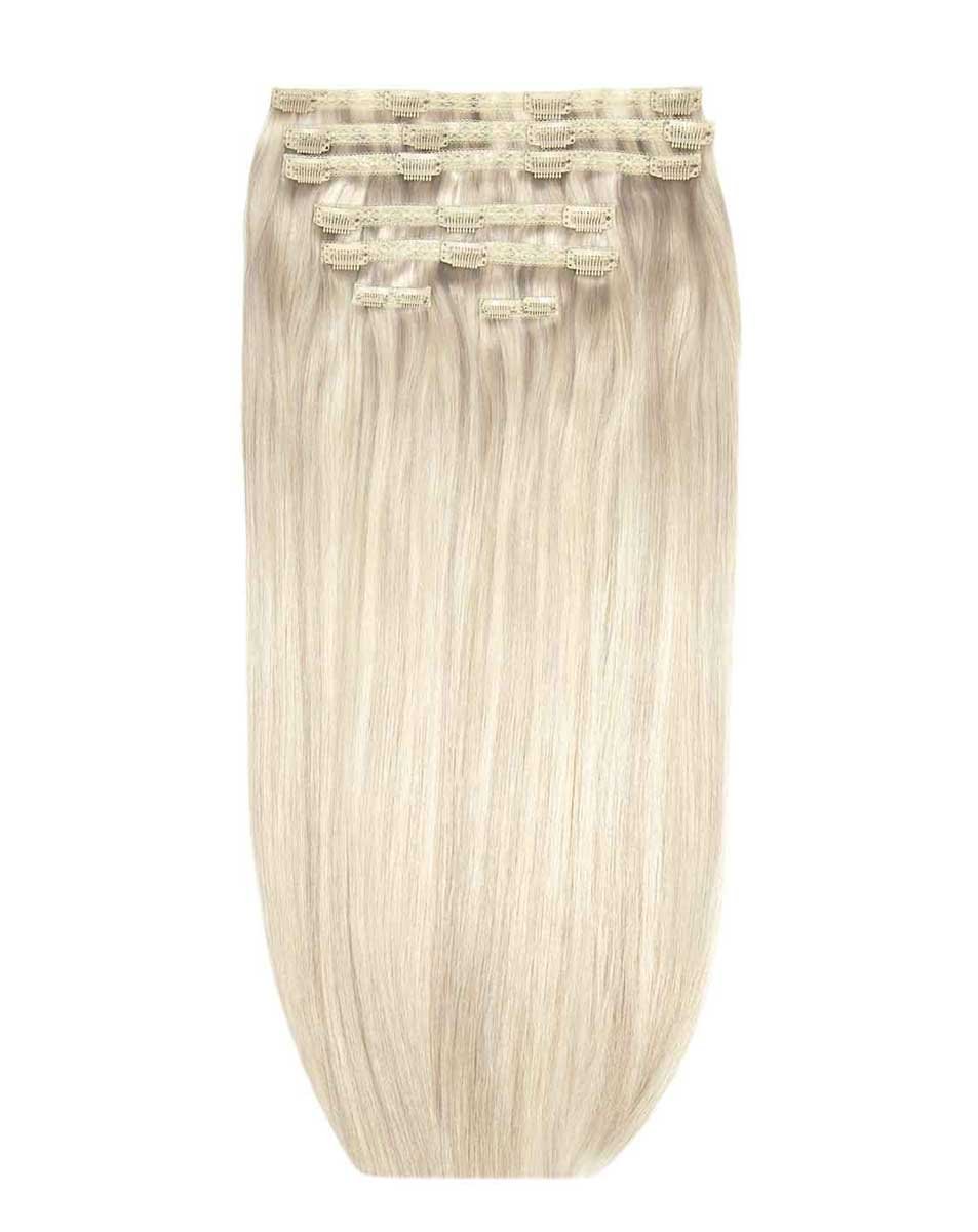 26 Double Hair Set Clip-In Extensions - Iced Blonde"