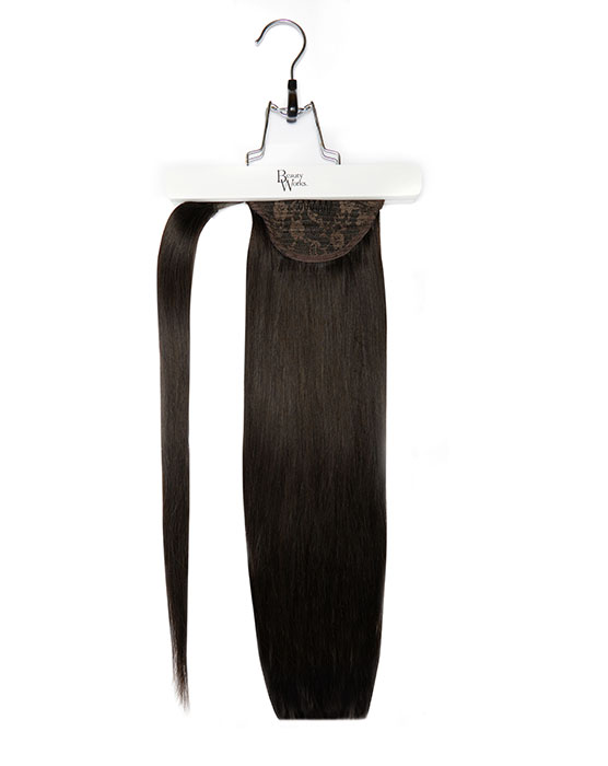 18 Super Sleek Clip-In Invisi® Ponytail - Natural Black"