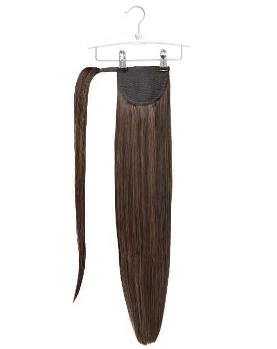 26 Super Sleek Clip-In Invisi® Ponytail - Espresso Brown "