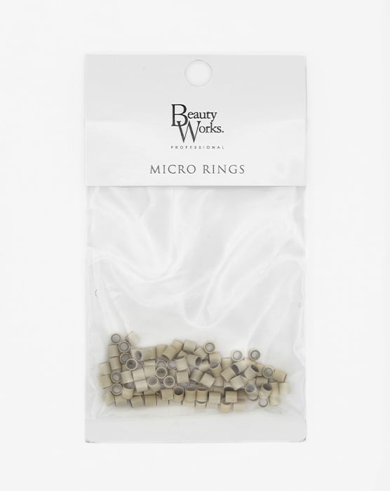 Silicone Lined Copper Micro Rings - 100 pack - Blonde