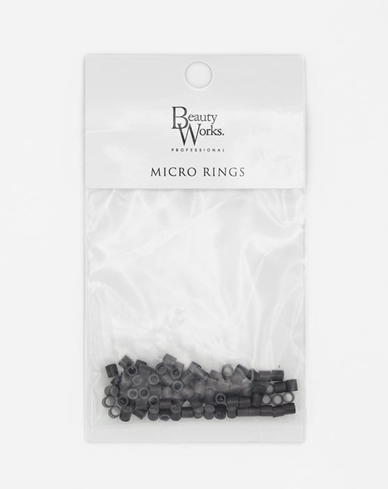 Silicone Lined Copper Micro Rings - 100 pack - Dark Brown