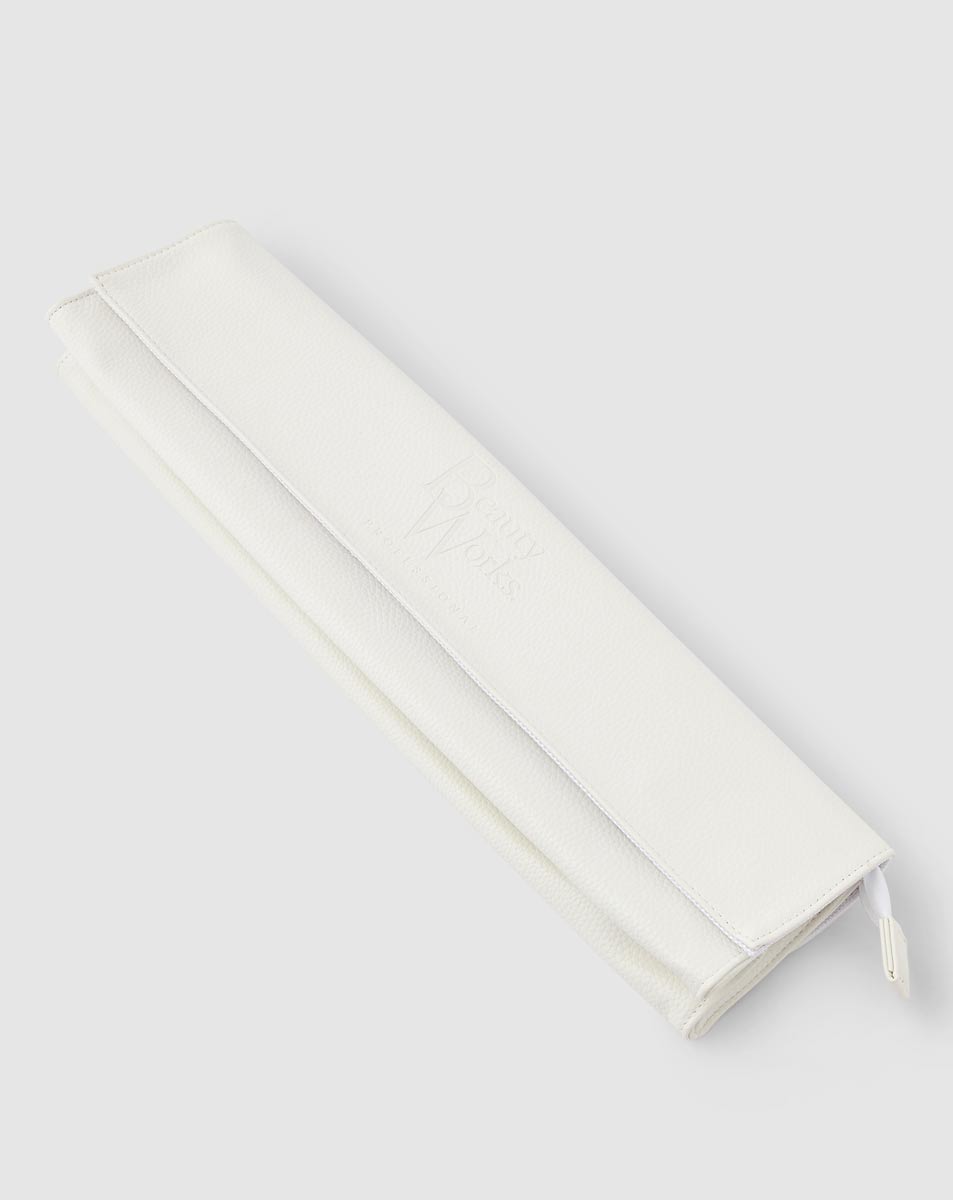 Beauty Works Faux Leather Heat Resistant Roll Travel Bag - Medium Size 