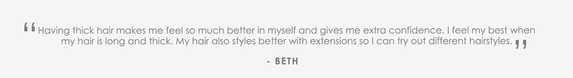 Beth Quote | Beauty Works