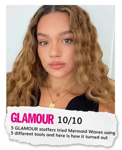 10/10 - 5 GLAMOUR staffers tried Mermaid Waves using 5 different tools and here is how it turned out
